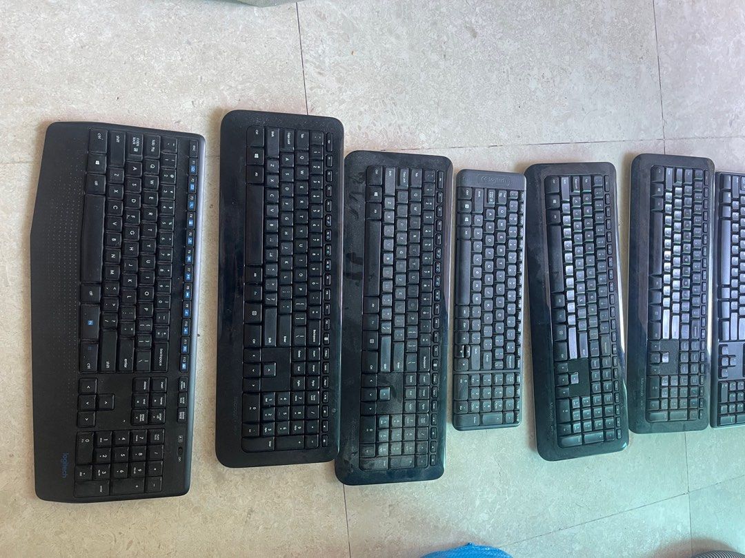 Logitech & Microsoft Keyboards and mouse, all working $10 each 63208339095298111