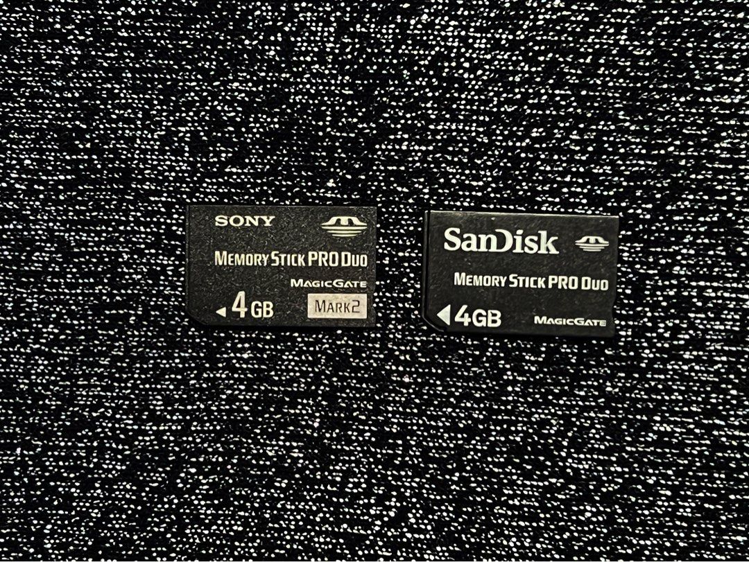 Low Storage Memory Stick Pro Duo (Category: Memory & SD Cards) located in Subic. Submitted by collectorshaven111 (Listing ID 1379075478, Image 1). Description: Low Storage Cards Sony 4gb Sandisk 4gb ₱750 Each MOP: GCASH only MOD: J&T EXPRESS only *WILL BE PACKED, SHIPPED AFTER PAYMENT* Dm! .
