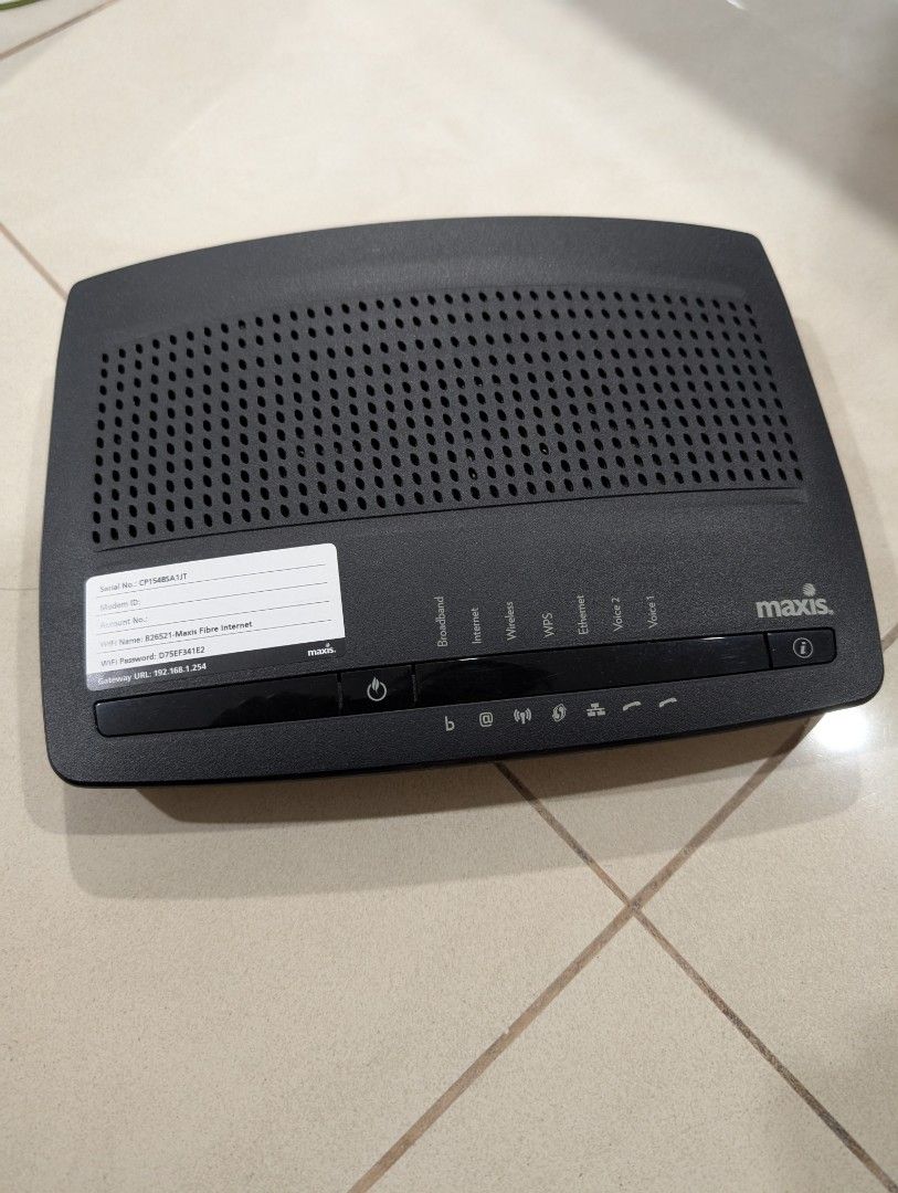 Modem Asro Maxis Fibre Modem, Computers & Tech, Parts & Accessories, Networking on ...