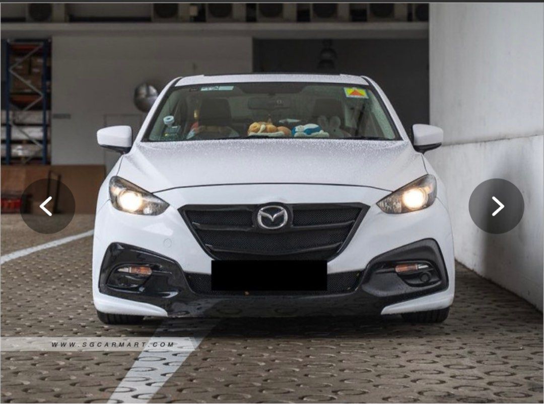 Mazda 3 Sedan Sunroof Auto (Category: Used Cars) located in Singapore. Submitted by northsider_ (Listing ID 1378992594, Image 1). Description: 1.5L 4-Cylinder Inline 16 Valve DOHC Skyactive G. 6-Speed Automatic Gearbox Keyless Start Stop. Mazda Infotainment System. Reverse Sensor. Enhanced Bodykit. Upgraded Sports Rim. Wear And Tear Replaced. Very Reliable And Fuel Efficient Car..