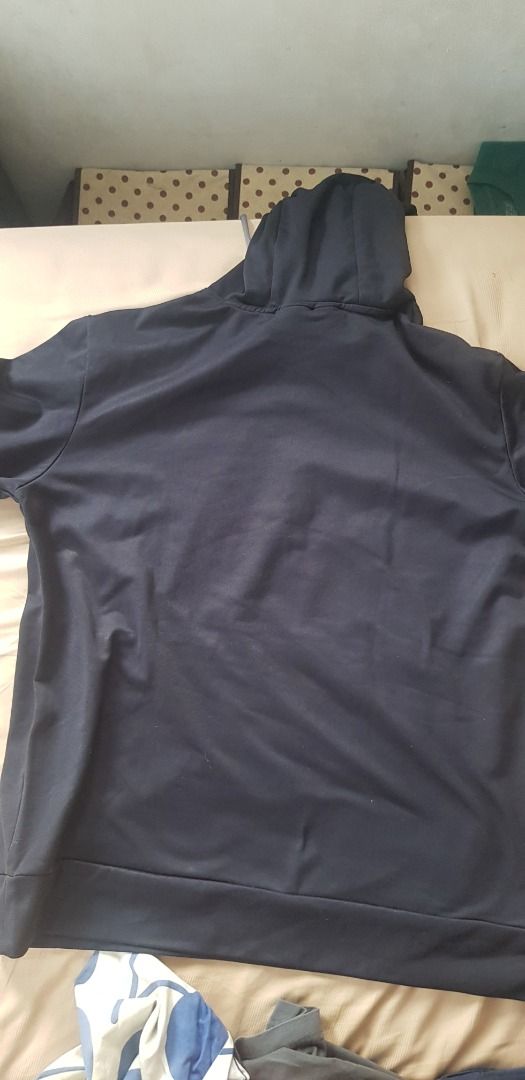 Men's UA Storm Armour Fleece Big Logo Hoodie, Fesyen Pria, Pakaian