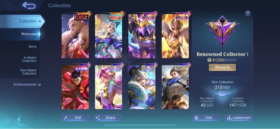 ML ACCOUNT PREMIUM CHEAP 2 LEGEND SKIN (NEGOTIABLE) (Category: Others) located in Mandaue City. Submitted by hydraxis (Listing ID 1374190855, Image 2). Description: WILL LET GO OF EMAIL CLEAN AND REBINDABLE ACCEPTING BANK TRANSFER/BANK DEPOSIT/GCASH/MAYA PAYMENT FIRST 102 heroes level 40 213 skins 55.41 winrate legend 3 PEAK - MYTHIC 4-5 years owned emblems (all higher than 50) RARE SKINS/EXPENSIVE LEGEND SKIN FREYA LEGEND SKIN GUSION KARINA KOF 