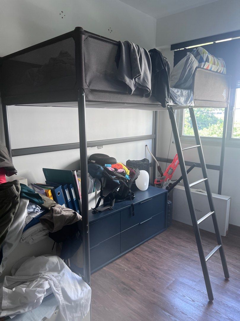 Moving out giveaway. FREE FURNITURE! HAS TO GO BY 15 JULY! (Category: Garage sale) located in Singapore. Submitted by little.ms.flea (Listing ID 1378961833, Image 2). Description: Item: 1x Side table brown 1x loft bed All in good condition still. Need to go by 15 July. Buyer to arrange for own pick up. .