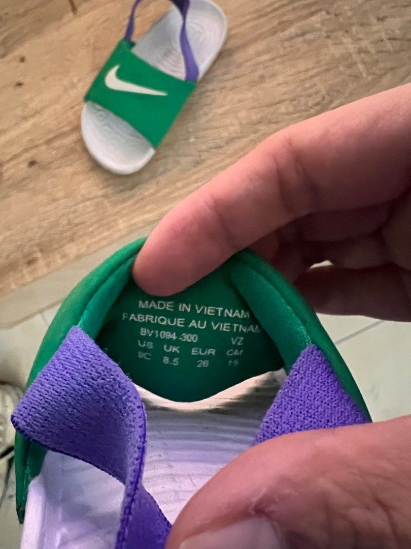 Nike Kawa sandals/ slippers us 9c (Category: Babies & Kids Fashion) located in Paranaque City. Submitted by serendipity1021 (Listing ID 1378974106, Image 3). Description: Nike slide kawa .