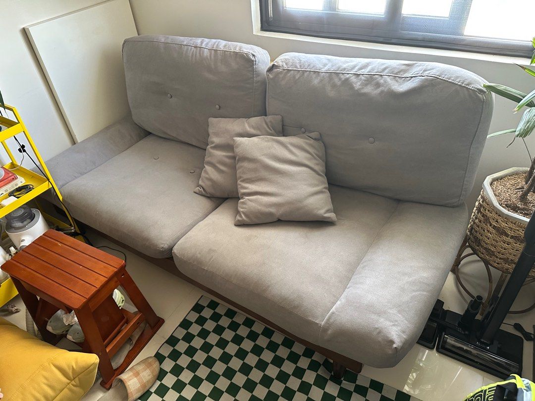 Nordic Sofa with free extra covers (Category: Sofas) located in Quezon City. Submitted by kcmeds (Listing ID 1378942507, Image 1). Description: Dimensions is 170cm long Bought originally for 16500 The extra covers originally bought at 3k.