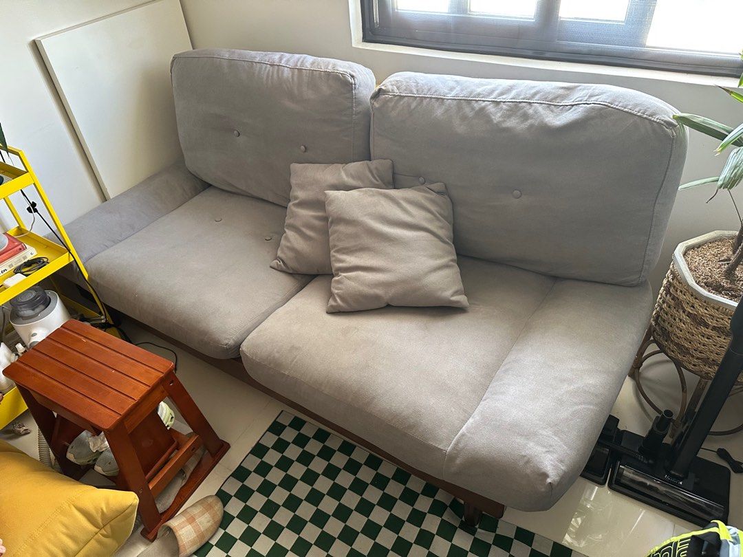 Nordic Sofa with free extra covers (Category: Sofas) located in Quezon City. Submitted by kcmeds (Listing ID 1378942507, Image 2). Description: Dimensions is 170cm long Bought originally for 16500 The extra covers originally bought at 3k.