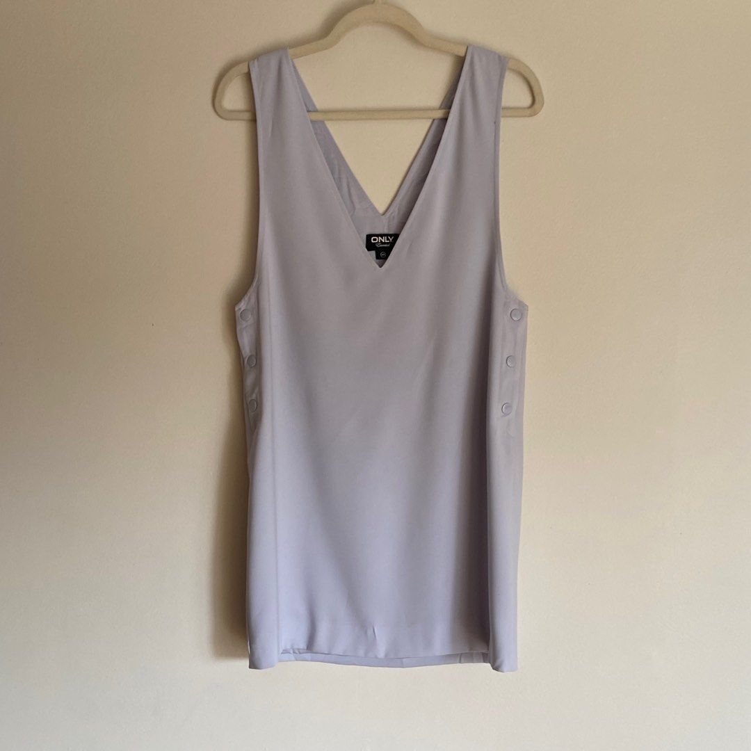 pastel blue vest dress (Category: Dresses) located in Quezon City. Submitted by fleurcore (Listing ID 1379080668, Image 1). Description: — pretty shade of powder blue irl! — korean brand — so cute with or without inner — side buttons — xs on tag but it’s a bit loose so fits small-medium best 🩵 (dm for more pics — can’t guarantee ww pic but can provide close ups).