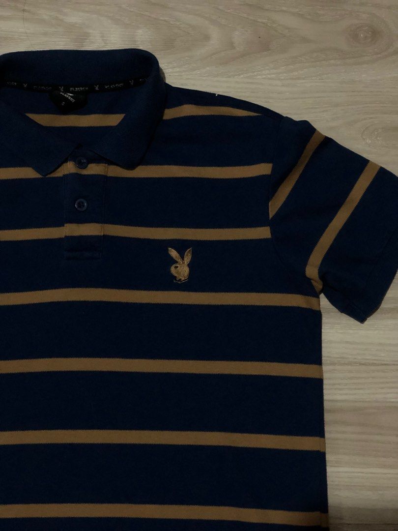 Playboy Striped Polo Shirt (Category: Tshirts & Polo Shirts ) located in San Jose del Monte. Submitted by 50.50_split (Listing ID 1378940270, Image 2). Description: 8.5/10 Manila Loc. .