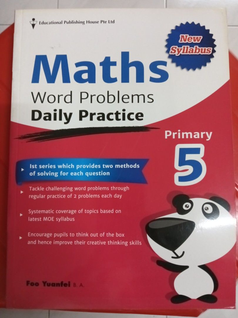 Primary 5 Maths Word Problems Daily Practice, Hobbies & Toys, Books ...