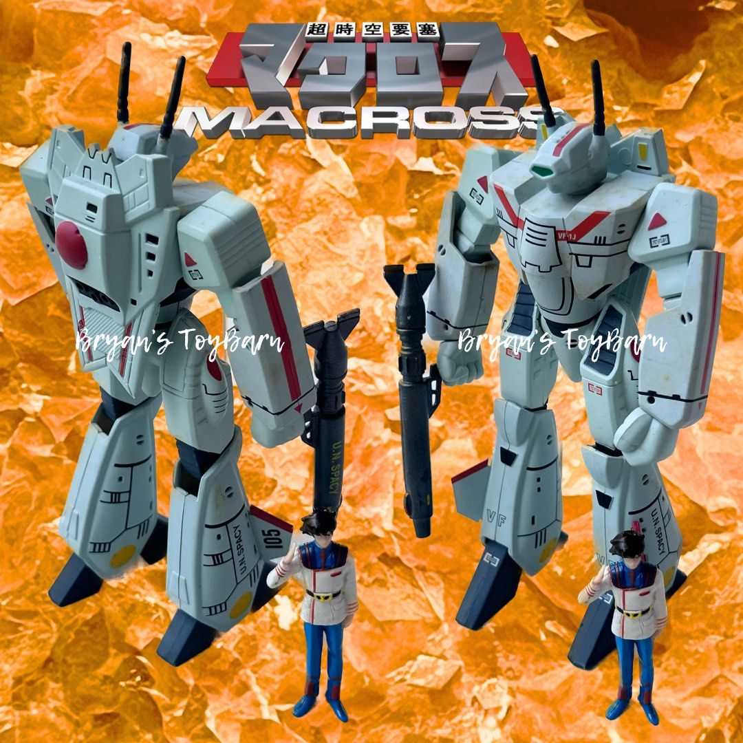 Robotech Painted Robotech Macross Valkyrie VF-1J with Rick Hunter 15th Anniversary ...