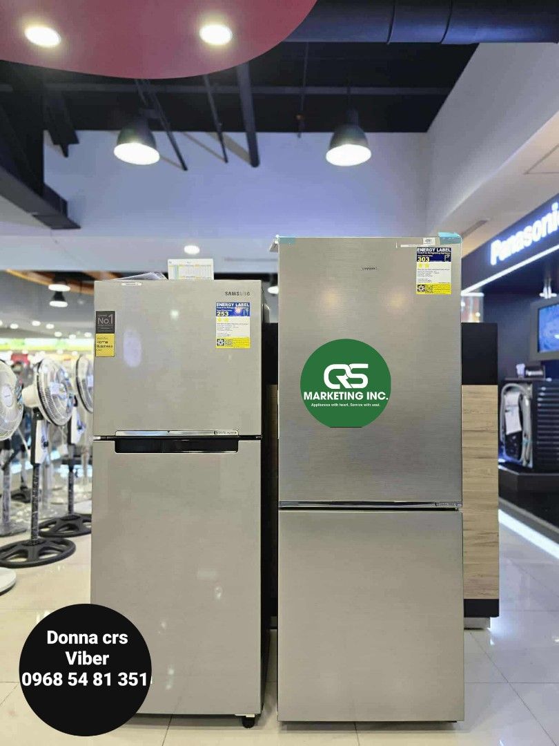 Samsung ref (Category: Refrigerators and Freezers) located in Manila. Submitted by donnasagao03665 (Listing ID 1378976976, Image 3). Description: 💚 SAMSUNG REFRIGERATOR TWO DOOR INVERTER NO FROST / SAMSUNG REF INVERTER 💚 RT20FARVDSA 7.4- 17,800 RT22M4033UT 8.4 - 20,300 RT25FARBDUT 9.1 - 22,600 RT31CG5424S9 10.8 - 22,700 INOX RT31CB564422 10.8 - 29,800 Bespoke Smarthing Clean Black RT31CB56448C 10.8 - 27,200 Bespoke White Pink RT35CG5444S9 12.3 