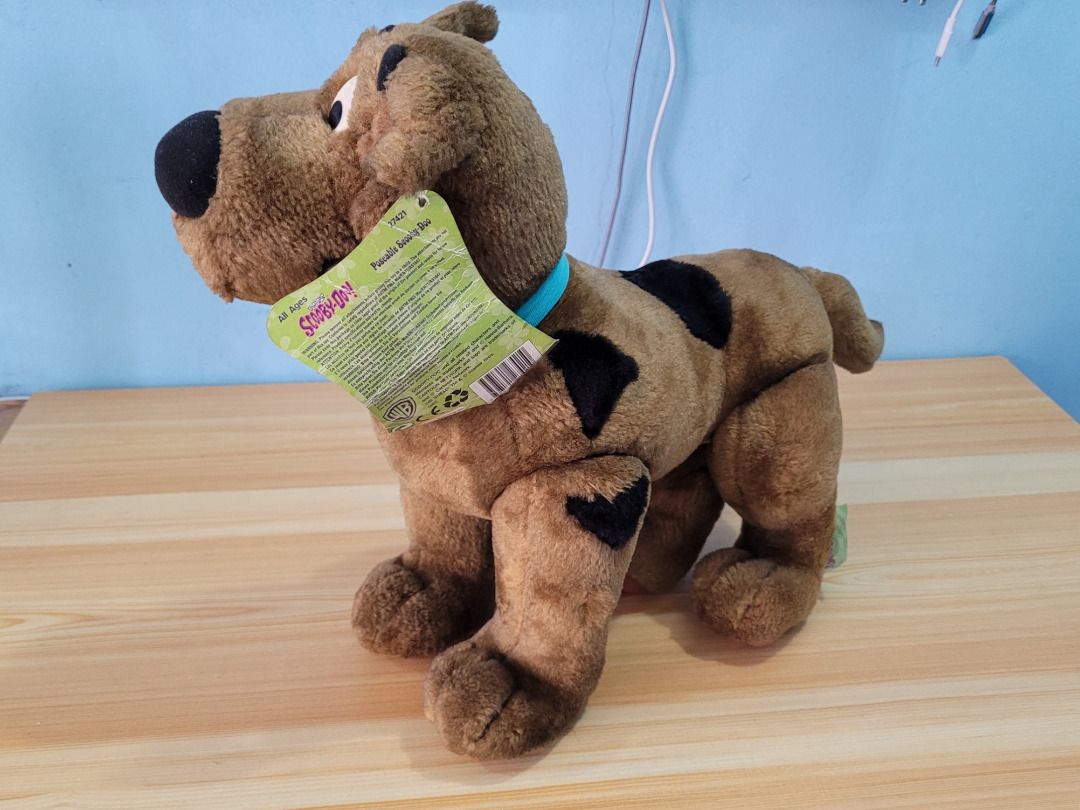 Scooby-Doo Poseable Plush Stuffed Toy (Category: Plushies & Soft Toys) located in Quezon City. Submitted by makoton815 (Listing ID 1379039785, Image 2). Description: ❗ Previously kid-owned, what you see is what you get and manage expectations ❗ Items have been kept in storage for some time, washing needed ❗ Tag attached, but very worn 📍 Location: Quezon City 📍 MOP: GCash, BDO Online 📍 MOD: J&T Express, LBC Express, Lalamove, Grab (Shouldered b
