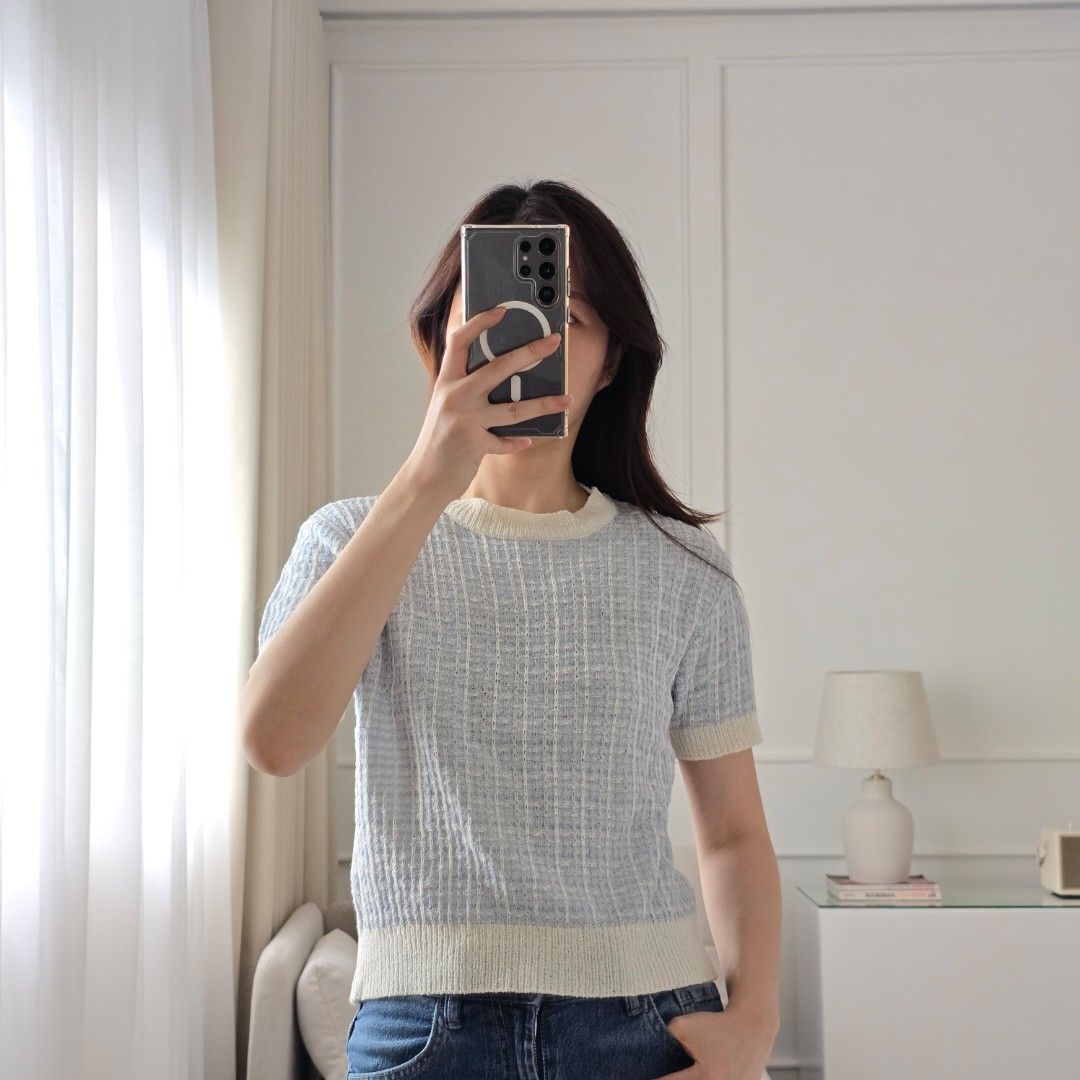 Spao Blue Blouse (Category: Blouses) located in Quezon City. Submitted by ahlexaa (Listing ID 1379011826, Image 1). Description: Brand: Spao Size: Small Color: Blue Usage: Used once for a shoot Flaws: None 💸 Payments via Gcash only 🚚 Shipping from QC, via Grab/Lalamove, Gogoexpress. Fee c/o buyer ❌️ No returns or exchanges. All sales are final.