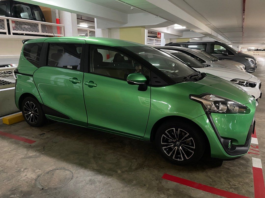 Toyota Sienta 1.5G petrol (Category: Car Rental) located in Singapore. Submitted by allmotoring.sg (Listing ID 1379032487, Image 2). Description: Phv ready Deposit $1000 Eligible for GRAB 6-seaters and TADA Economy Large category jobs..
