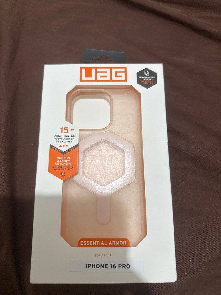 UAG Essential Armor Pink for iPhone 16 Pro (Category: Cases & Sleeves) located in Quezon City. Submitted by kaymap01 (Listing ID 1379052312, Image 1). Description: Given as a gift, never used.