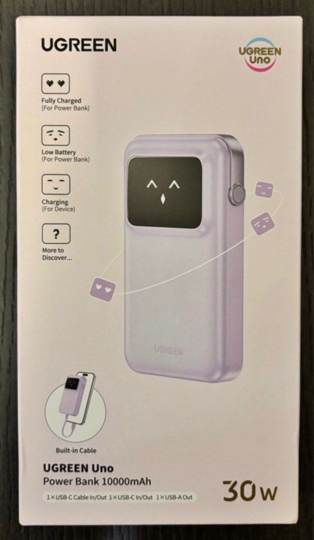[Boon Lay/Raffles Place MRT] UGREEN Uno Qi2 10000mAh PD 30W Powerbank ...