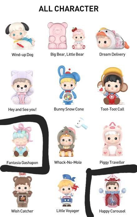 WTS/LFB Hacipupu Rolling Time Machine Figures (Category: Designer & Blind Box Toys) located in Manila. Submitted by changelingunforgiven (Listing ID 1379057201, Image 2). Description: WTS: Hacipupu Rolling Time Machine Tingi - 425 Bundle- 850 Confirmed - Fantasia Gachapon and Happy Carousel - bought from PopMart via PopNow.
