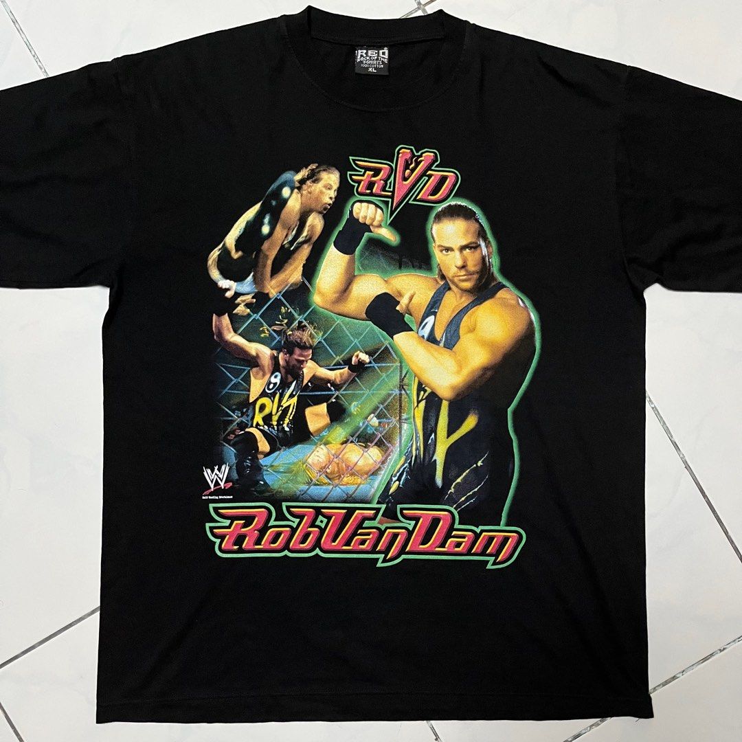 WWE RVD “Rod Van Dam” Shirt (Category: Tshirts & Polo Shirts ) located in Balanga. Submitted by thefabulouscatalog (Listing ID 1379071173, Image 1). Description: Dimes: 24.5x31 REO tag Size XL Deadstock Condition All items are Negotiable. Just pm me mga boss/madam 🙏.