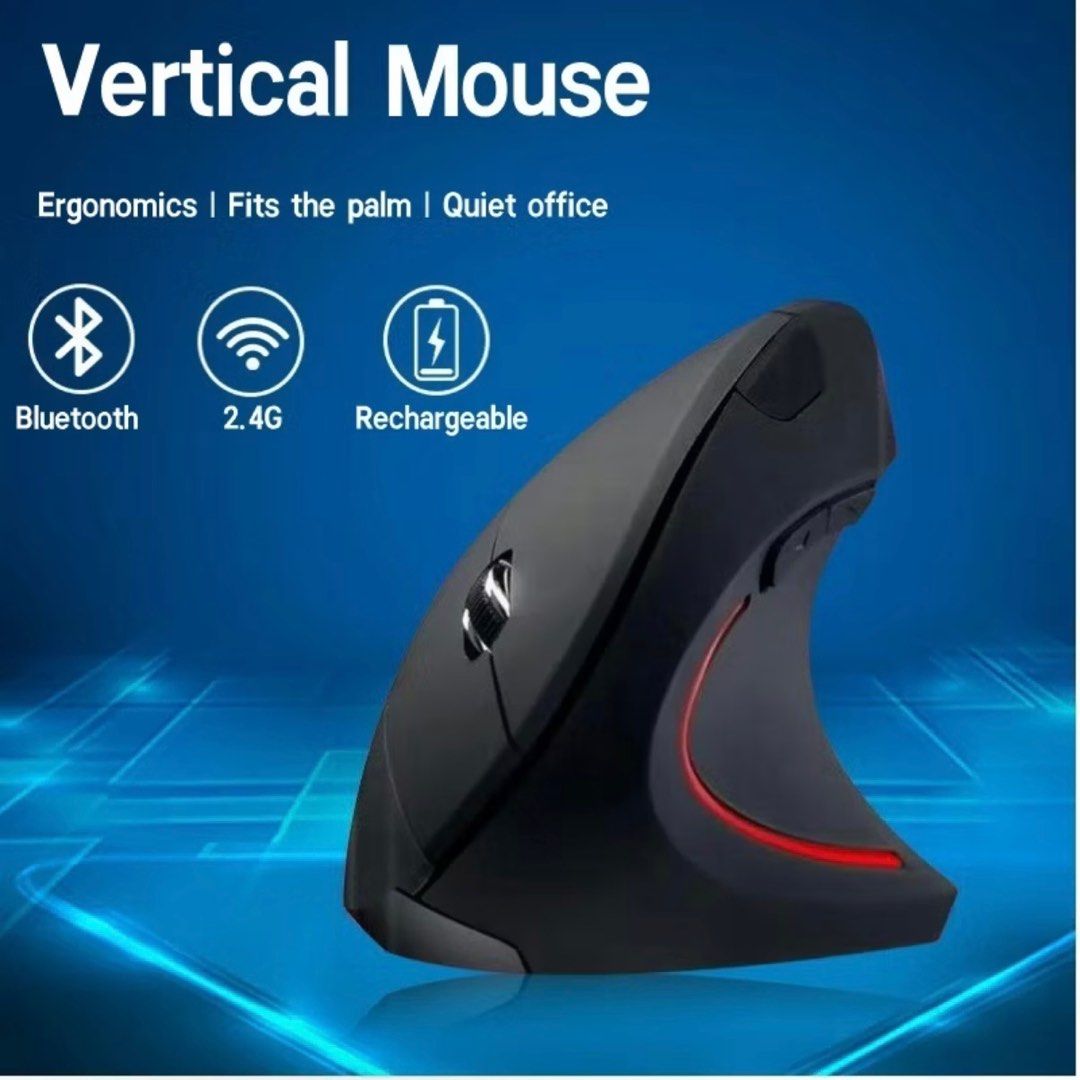 YISONG Wireless Charging Bluetooth Mouse Silent Ergonomic Mouse Comfort Grip63205302001153111