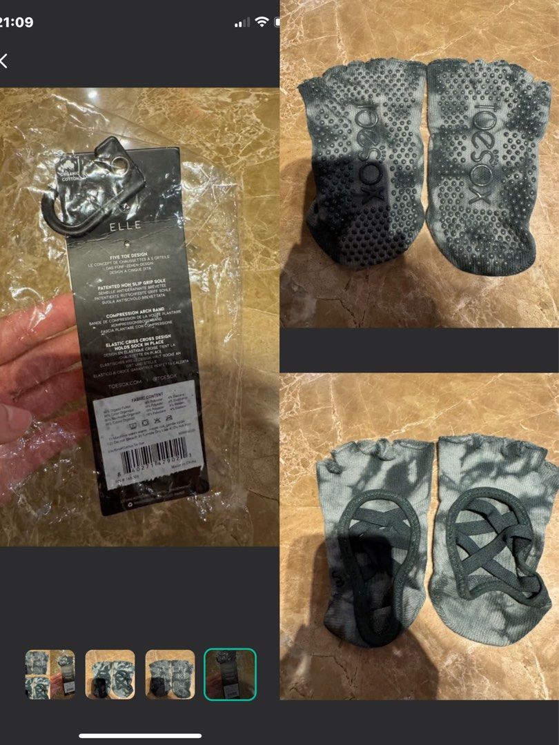 Yoga PILATES socks (Category: Activewear) located in Singapore. Submitted by zhuhing563707 (Listing ID 1379074007, Image 1). Description: Mail +2 No return .