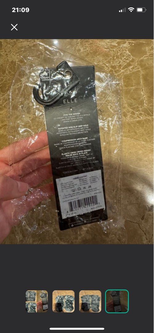 Yoga PILATES socks (Category: Activewear) located in Singapore. Submitted by zhuhing563707 (Listing ID 1379074007, Image 3). Description: Mail +2 No return .