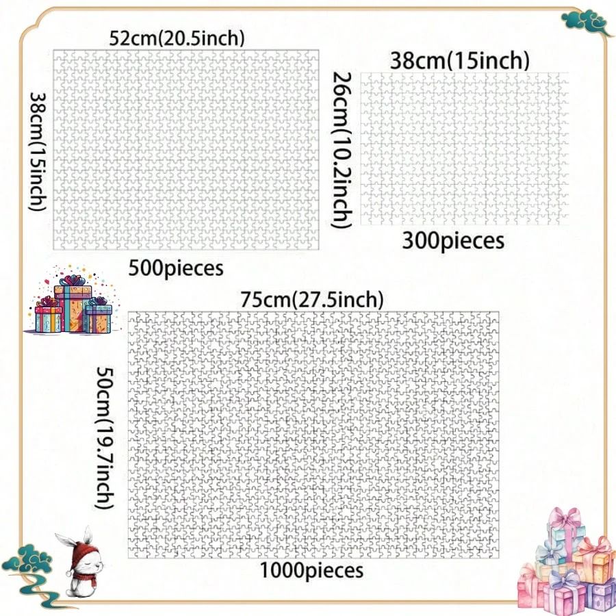 Puzzle Personnalisé Avec Photo – 120/300/500/1000 Pièces – Cadeau Unique En Bois – Dès 7 Ans