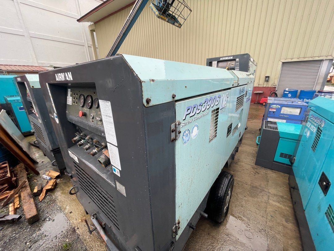 Airman 390 cfm Full Condition Surplus Japan unit (Category: Construction Tools & Equipment) located in Cavite. Submitted by lapuagjans96184 (Listing ID 1379176415, Image 3). Description: Ready set unit - for pick up 390 cfm Airman Japan Air Compressor Heavy Duty PMS Unit - fully conditioned Trailer mounted Location - Imus Cavite .