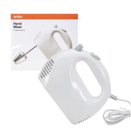 anko 5-speed electric kitchen hand mixer (Category: Hand & Stand Mixers) located in Pasay City. Submitted by enrico_appliances (Listing ID 1379207764, Image 1). Description: Item Name: ANKO 5-Speed Electric Kitchen Hand Mixer 220-240V ~ 50-60Hz / 120 Watts Description: -Power Rating: 220-240V ~ 50-60Hz / 120 Watts -Unit Model: HM752AM -Features: 5-speed settings; Chrome plate beaters; Ejection button; AC Motor -Handy pick to have in the kitchen; 
