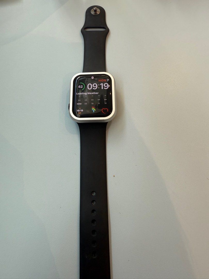 Original Apple Watch Series 7 45mm strap only (Navy Blue) (Category: Wearables & Smart Watches) located in Singapore. Submitted by ljas1370 (Listing ID 1379133924, Image 1). Description: Original Apple Watch Series 7 45 mm (M/L) strap. Pls note watch not included. Original price $69. By mail add $1.