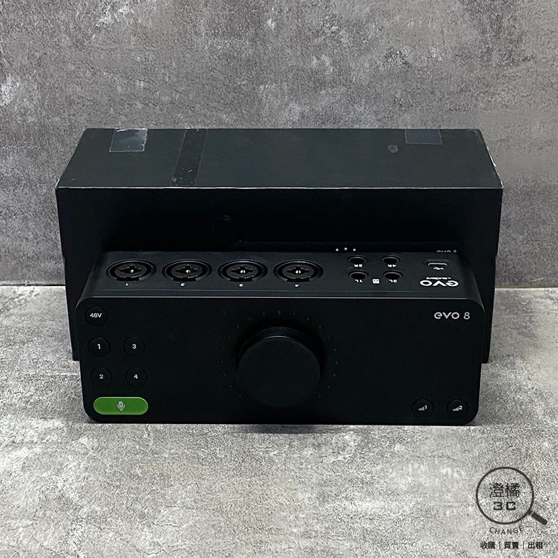 由 change12336 (刊登 ID 1379154242，圖片 1) 提交，位於 台北市 (Taipei) 的 『澄橘』Audient EVO8 直播錄音介面《二手 盒裝 中古》A77415 (類別：其他音響配件及設備)，說明：Audient EVO8 直播錄音介面 店保七天 功能正常 90%新，外觀有小使用痕跡，無撞傷或掉漆 盒裝無配件 本賣場商品因於店家同步銷售流通快，請於下標前先詢問是否有貨。 ( 下標後如需自取請參閱關於我中的店家資訊。) 下標後請於 3 天內完成交易，並將您的收件資料填寫於買賣留言板中。 ( 請留收件人姓名、地址、電話。) 賣場交易方式 : 到店自取、超商取貨付款、信用卡(店家使用)、輕鬆付(黑貓宅配)。 購買前如有任何問題請多利用問與答或賣場即時通，若我們未回覆您的問題，表示不同意或未讀您的發問，若已下標將以網頁說明為主。 保固中商品如有故障請直接找代理商，過保商品自賣場售出後提供 7 天保固，7 天後須自行負擔維修費用。 我們注重每一筆商品交易的品質，