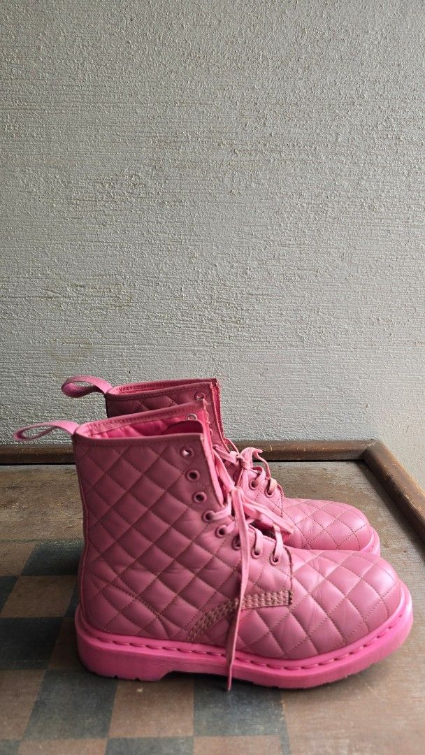 Authentic Dr. Martens Pink Coralie Boots (Category: Boots) located in Malolos. Submitted by ciantin (Listing ID 1379233917, Image 3). Description: EU 38 UK 5 US 7 Authentic. No box. Bought from the US.