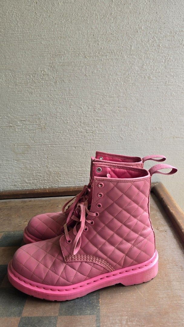 Authentic Dr. Martens Pink Coralie Boots (Category: Boots) located in Malolos. Submitted by ciantin (Listing ID 1379233917, Image 2). Description: EU 38 UK 5 US 7 Authentic. No box. Bought from the US.