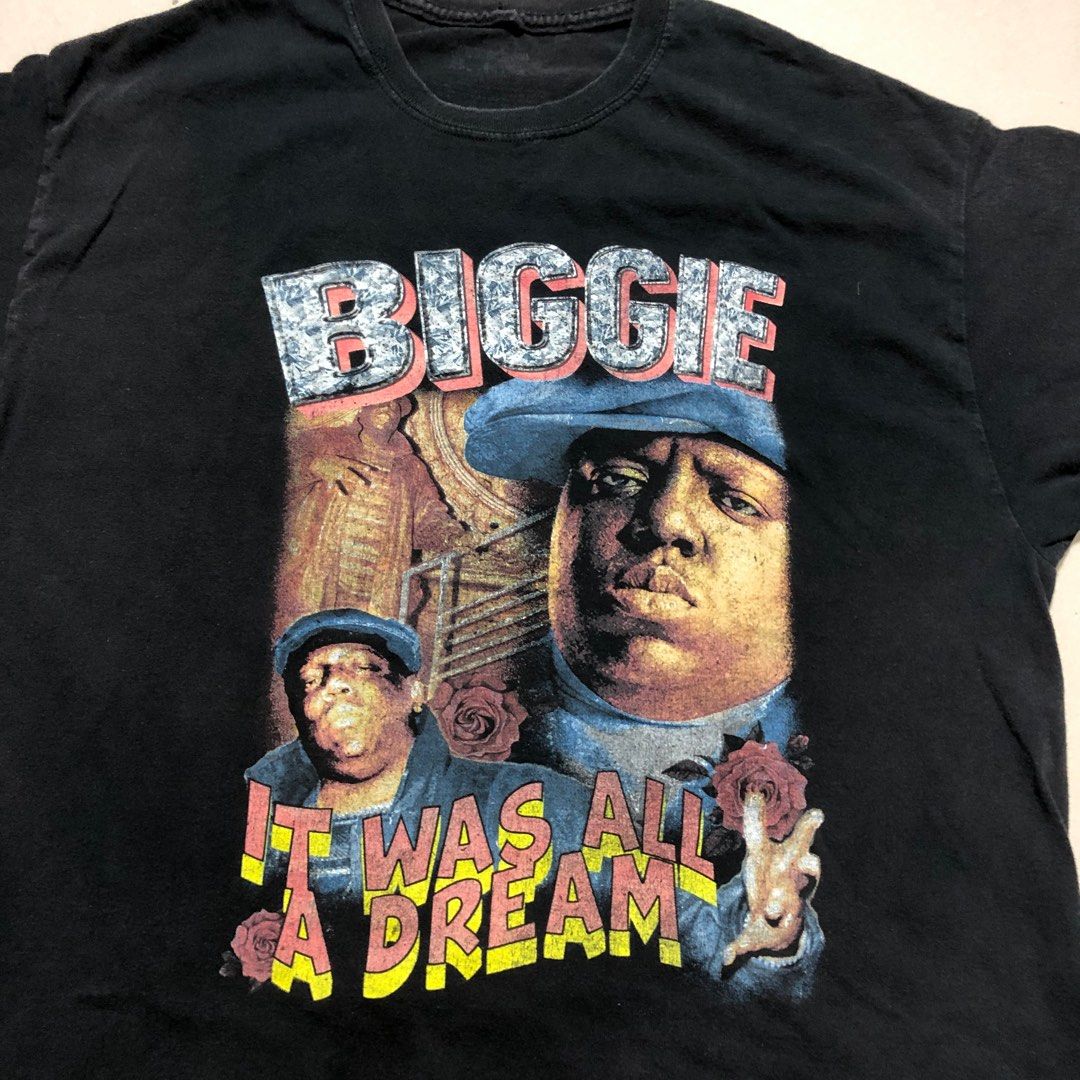 BIGGIE RAPTEE (Category: Tshirts & Polo Shirts ) located in Manila. Submitted by simplify98 (Listing ID 1379138634, Image 3). Description: 23.5x30 HAIRLINE CRACKPRINT SLIGHT FADE NECKLINE COLOR RATE 9/10.
