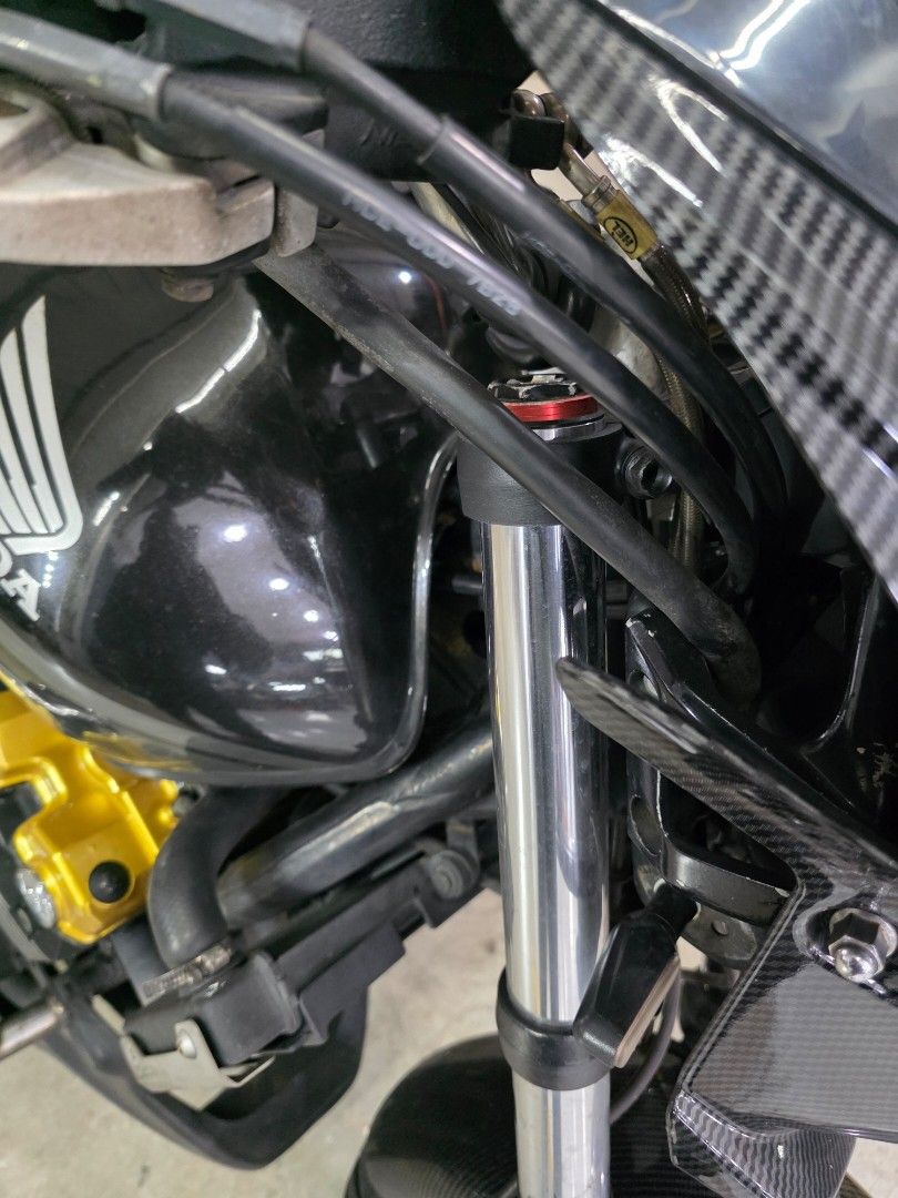 Bitubo CB400 Spec 3 (Category: Motorcycle Accessories) located in Singapore. Submitted by booster_k24 (Listing ID 1379166344, Image 3). Description: - Bitubo CB400 Spec 3 motorcycle suspension - Excellent condition - High-quality race suspension components - Ready for installation - Improves handling and performance - Durable and reliable * Used for 2 years urgent sale due to selling off bike * Dismantle on 07/07/2025 to sell it * Meet up at Bedo