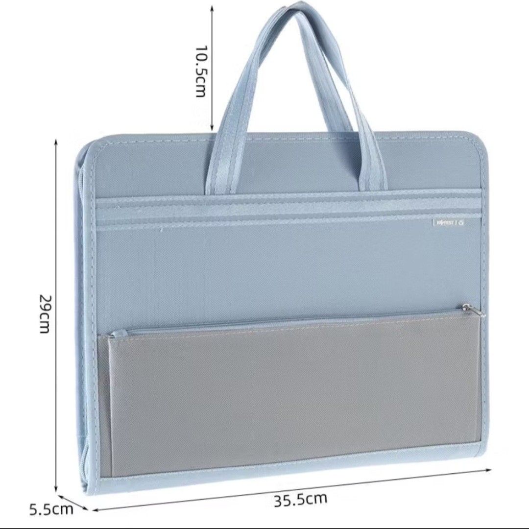 Blue document bag (Category: Laptop Bags & Sleeves) located in Quezon City. Submitted by prelovedisle.ph (Listing ID 1379211342, Image 3). Description: Brandnew a4 size document bag. No issues. Wysiwyg. #documentbag #bluedocumentbag.