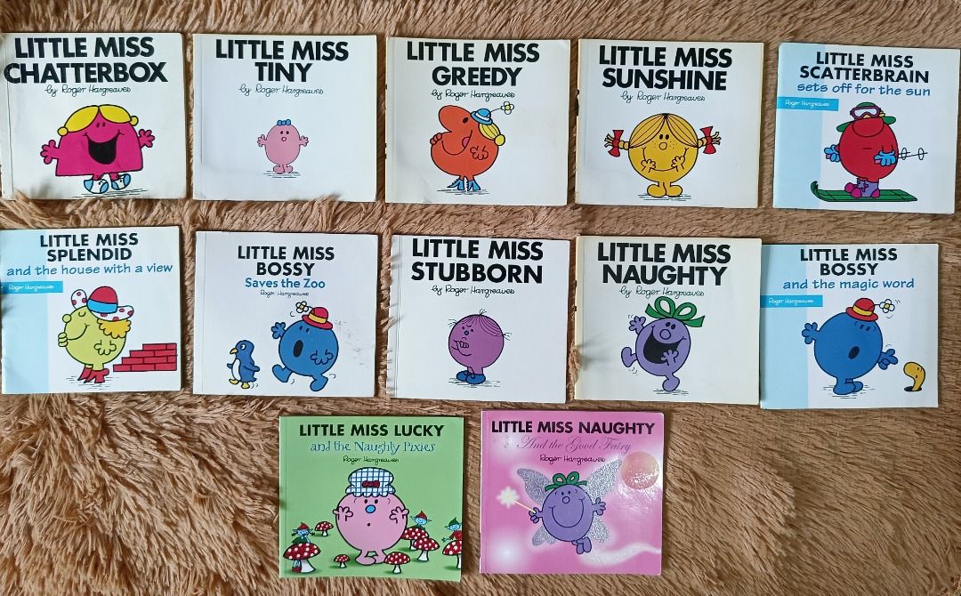 Little Miss and Mr Men paperback (Category: Children's Books) located in Las Pinas. Submitted by prelovedreads1 (Listing ID 1379208861, Image 2). Description: Little Miss and Mr. Men paperback Picture 1 (Mr. Men): P450 Picture 2 (Little Miss): P200 Picture 3 (Little Ms./Mr. Men): P400 MOP: GCASH (Shipping not included) MOD: Lalamove / Grab / GogoExpress LOCATION: Las Piñas Note: Reservation is only for 24hrs and will be forfeited if not paid. DIS