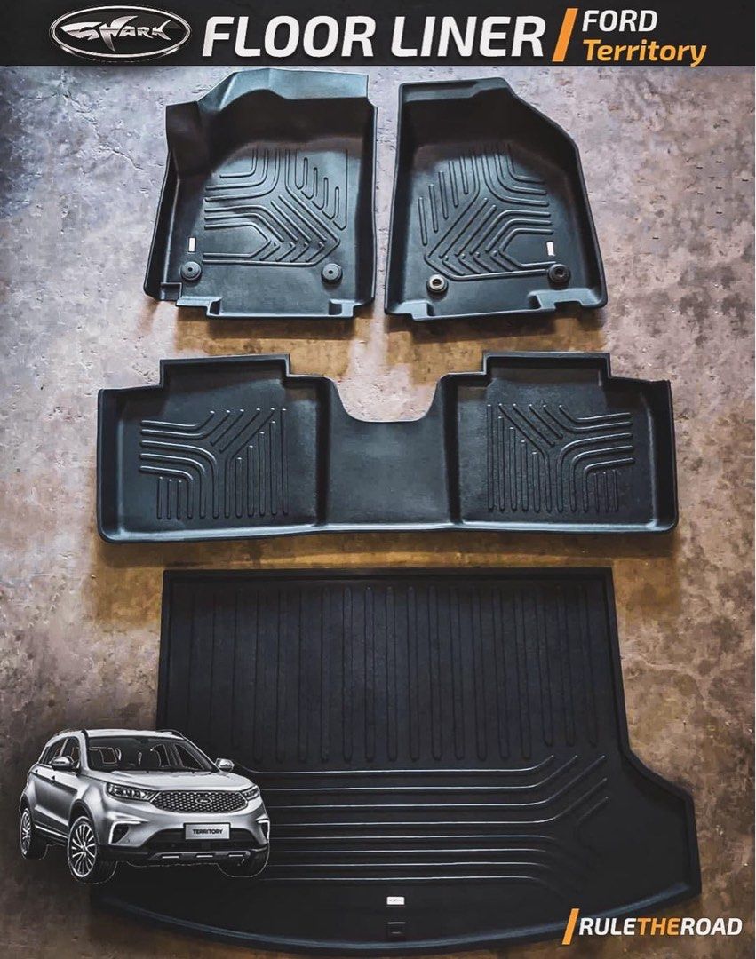 Ford Territory Titanium 2021 Shark Matting (Category: Upholstery, Seatcovers and Other Interior Parts and Accessories) located in Imus. Submitted by moogleshop (Listing ID 1379142391, Image 1). Description: Ford Territory 2021 Model Shark Deep Dish Floor Liner and Cargo Tray .
