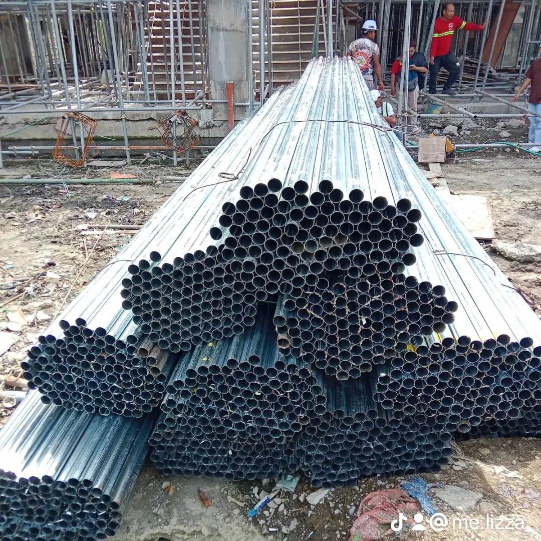 GI PIPE and Scaffolding Materials Pagawaan (Category: Construction & Building Materials) located in Valenzuela. Submitted by mefscaffoldingandconstruction (Listing ID 1379172828, Image 1). Description: Presyong 𝑷𝑳𝑨𝑵𝑻𝑨💯🔥 Premium quality metals at affordable rates📨 AVAILABLE ITEMS: ✔️GI Pipes (1/2 to 8") ✔️Scaffolding Sets ✔Colored Sheet ✔Flat Bar ✔Metal Studs ✔Square Bar ✔Metal Tracks ✔CPurlins ✔Carrying Channel ✔ Steel Matting ✔Wall Angl