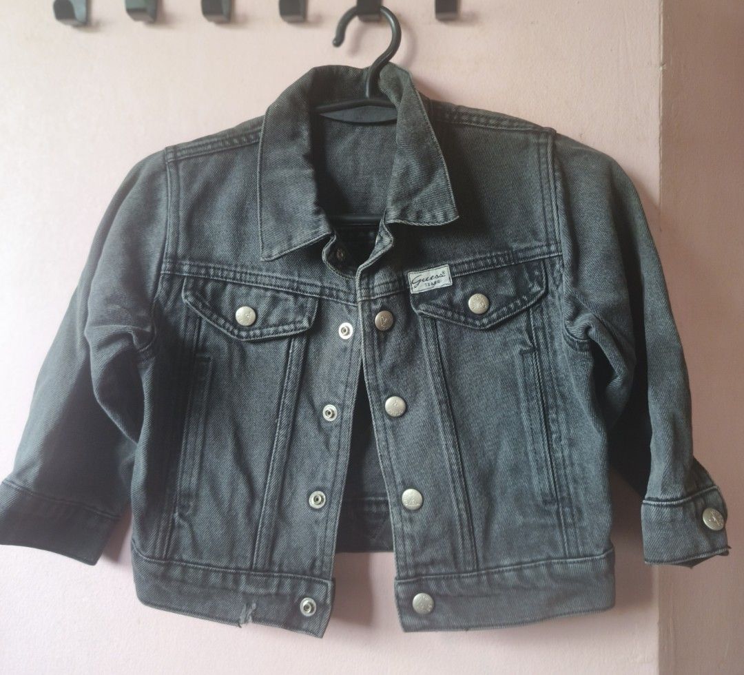 Guess Kids (Original) (Category: Babies & Kids Fashion) located in Pasig City. Submitted by studio11ph (Listing ID 1379173828, Image 1). Description: Guess Kids Original Msong Jacket Negotiable RFS: Declutterring Meetup: Lynville Residences.
