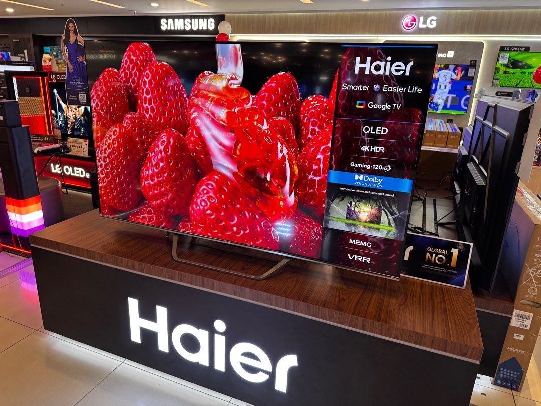 👉🏼HAIER TV 📺 ‼️ (Category: TV) located in Manila. Submitted by almnantnr (Listing ID 1379188037, Image 3). Description: We Offer Cash and Credit Card Transactions (minimal Charges may be applied for Credit Card Payment) For Sale! We Have Physical Stores. H43S80EUX - 16,990 H50S80EUX - 19,990 H55S80EUX - 21,990 H65S80EUX - 30,990 H50S800UX - 21,690 H55S800UX - 23,290 H65S800UX - 31,690 H85S800UX - 74,590 H98S900UX - 160,990 H65C900UX - 74,290 3