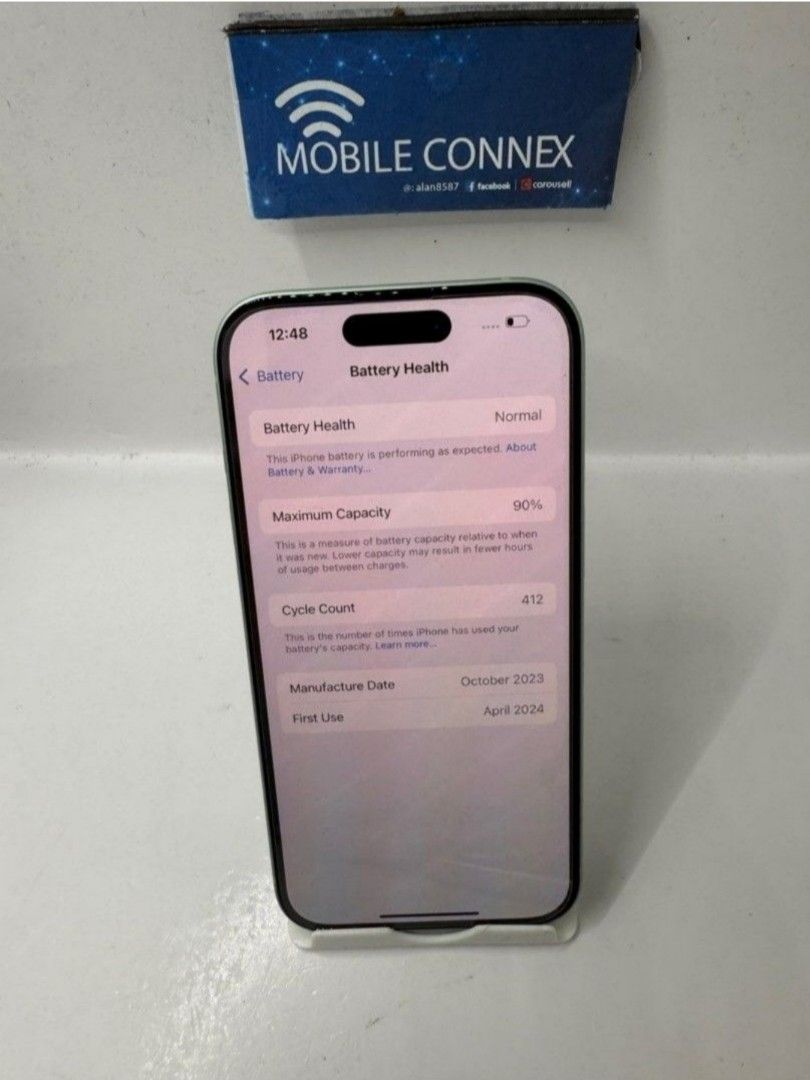 iPhone 15 Black 128GB (Category: iPhone 15 Series) located in Singapore. Submitted by alan8587 (Listing ID 1379164873, Image 1). Description: .