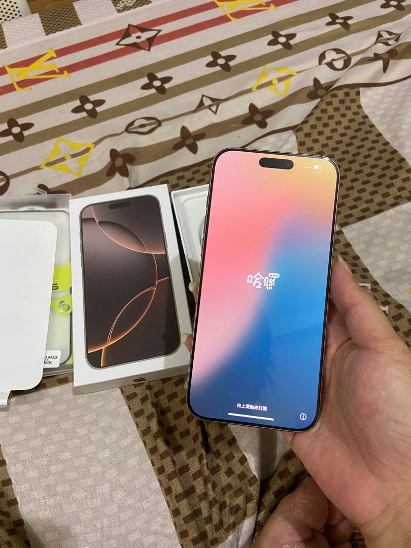 iPhone 16promax 256gb Desert Titanium (Category: iPhone 16 Series) located in Quezon City. Submitted by frtzann15 (Listing ID 1379240769, Image 2). Description: iPhone 16promax 256gb Desert Titanium All Sim Working Face ID and Truetone Working 100% Battery Health 10 CC US Variant LL/A Replacement Box but with Same IMEI Printed with Cord 58,000 FIXED PRICE.