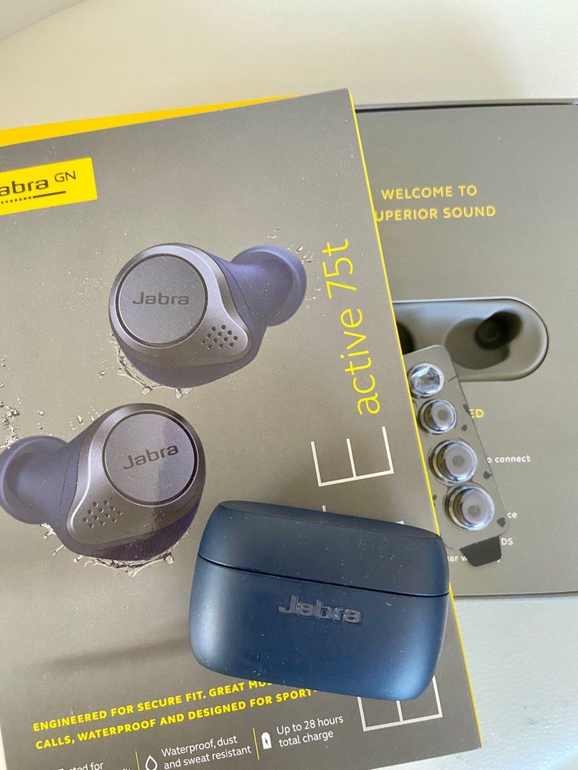 Jabra Elite 75t 真無線藍牙耳機, 音響器材, 耳機- Carousell