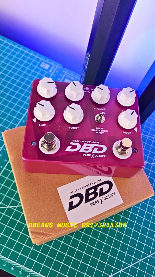 JCRAFT PERF DE CASTRO DBD DELAY BOOST DRIVE PEDAL (Category: Musical Instruments) located in Las Pinas. Submitted by dbeansmusic (Listing ID 1379291236, Image 1). Description: ✔️ FOR SALE: JCRAFT PERF DE CASTRO DBD DELAY BOOST DRIVE PEDAL - The JCraft DBD is a collaborative creation between Perf De Castro and JCraft, designed to deliver an all-in-one, single-pedal solution that meets a wide range of musical needs. - At its core, the DBD features 