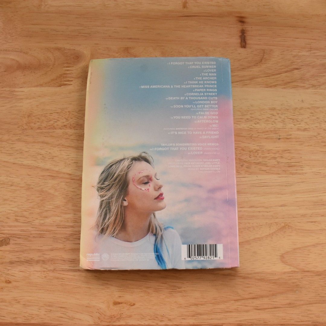 Lover Journal Version 3 - Taylor Swift (Category: CDs & DVDs) located in Mandaluyong City. Submitted by girlinthedress13 (Listing ID 1379252211, Image 2). Description: Lover Journal Version 3 - Journal only - No poster - No CD Mode of payment: BPI or Seabank Shipping will be through Lalamove, LBC, Gogo Xpress, or same-day delivery couriers. Message me if you're interested. Thank you! Tags: Taylor Swift; Fearless; Speak Now; Red; 1989; Reputation;