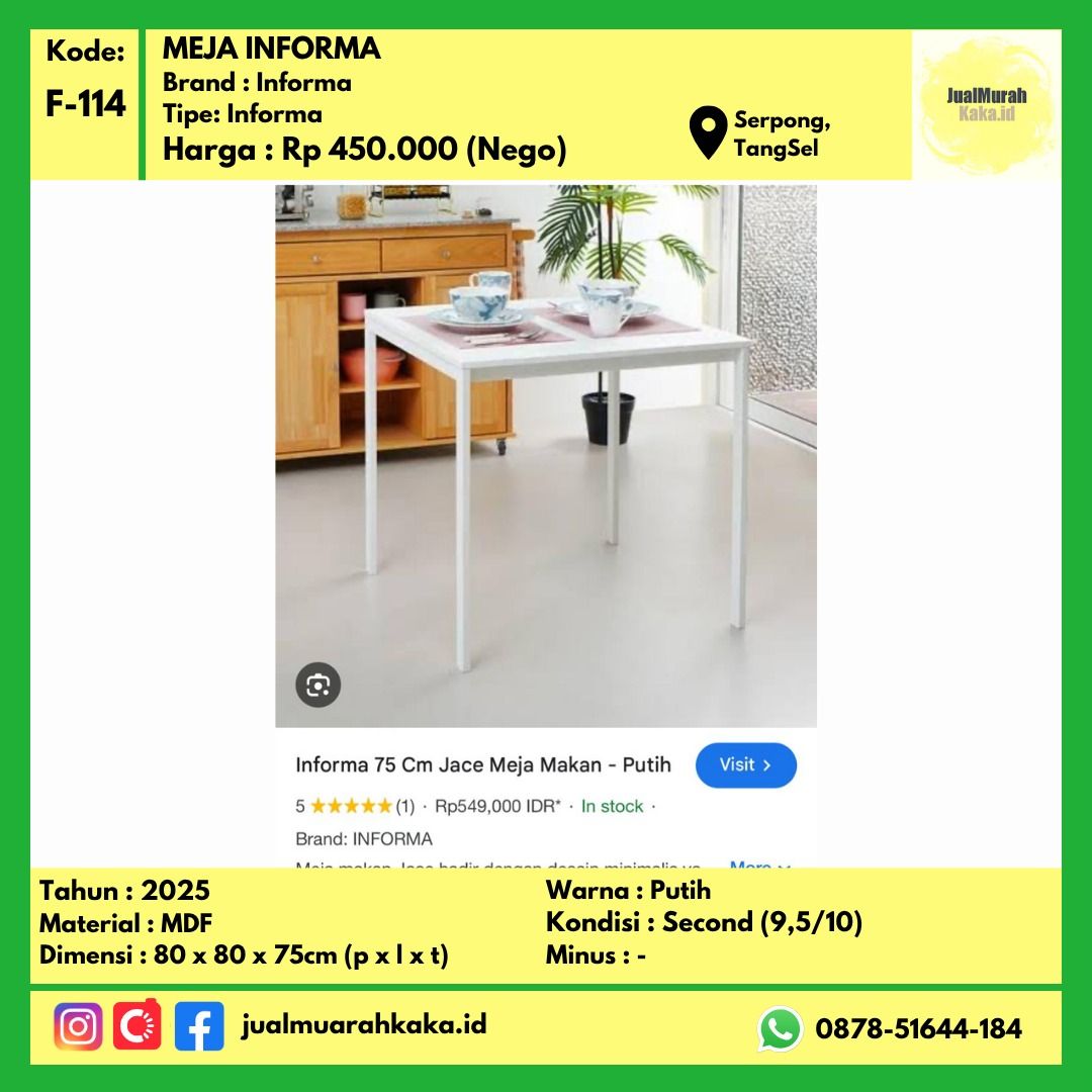 MEJA INFORMA, Perabotan Rumah di Carousell