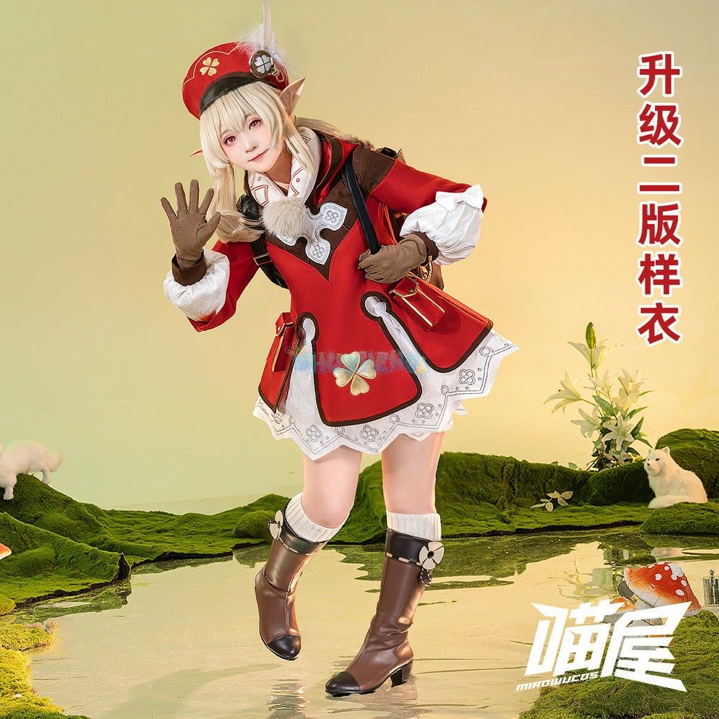 FULL SET Miaowucos x Manmei Klee default (Category: Sets or Coordinates) located in Manila. Submitted by copp.elia92 (Listing ID 1379318691, Image 3). Description: BOOTS SOLD COS AND BACKPACK AVAILABLE Miaowucos x Manmei Klee default COS ONLY - 3000PHP BAG ONLY - 1700PHP size S on tag minimal flaws and signs of usage (mainly the gold fabric on the cuffs) magnetic ahoge on wig! with bag.