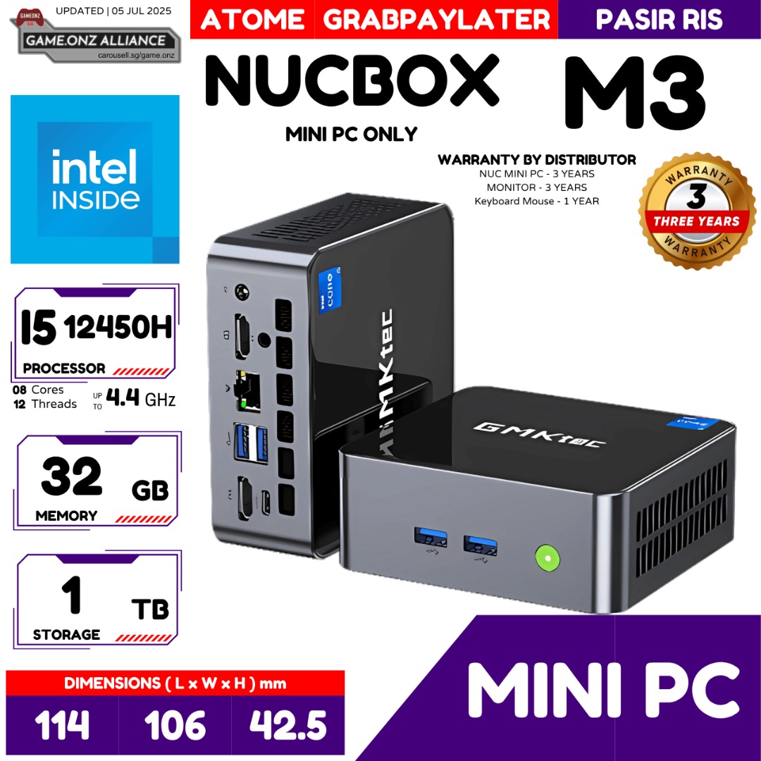MINI PC | GMKTEC NUCBOX M3 BLACK OFFICE PC WORKSTATON DESKTOP PC ...