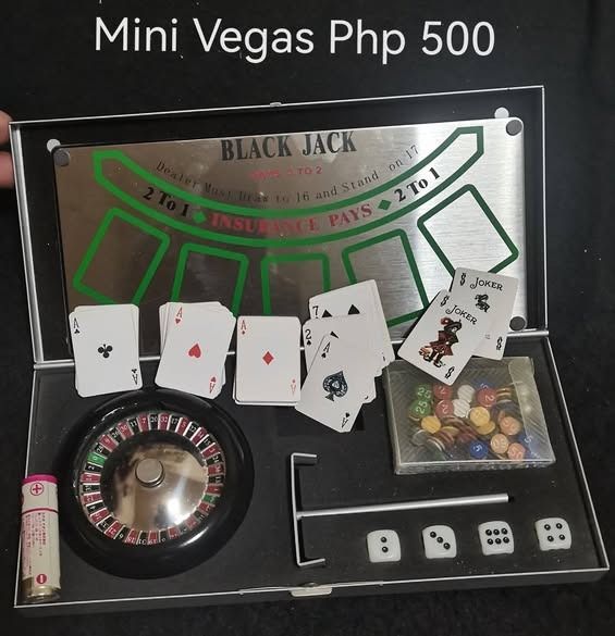 Mini Vegas Casino Table (Category: Tables & Sets) located in Los Banos. Submitted by princessbotique (Listing ID 1379241867, Image 1). Description: Mini Vegas Casino Table Portable Metal Box Only Php 500 Preloved As is See pix for details First come First Serve Please add shipping fee From Los Banos Laguna Meetups per arrangement MOP GCash first to pay basis No reservations No COD No checkout PM MY PAGE if interested Please Like and Follow .
