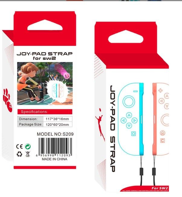 Nintendo Switch 2 Joy-Con 2 Straps (Set of 2) – Blue / Red63109552151171112